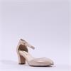 Tamaris Daenerys Ankle Strap Block Heel - Light Gold